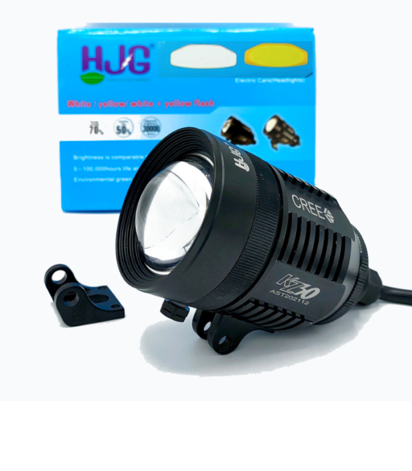 KZ30 CREE 60W Dual Colour 3 Function Motorcycle LED Headlight Zoom in Out 1Pec