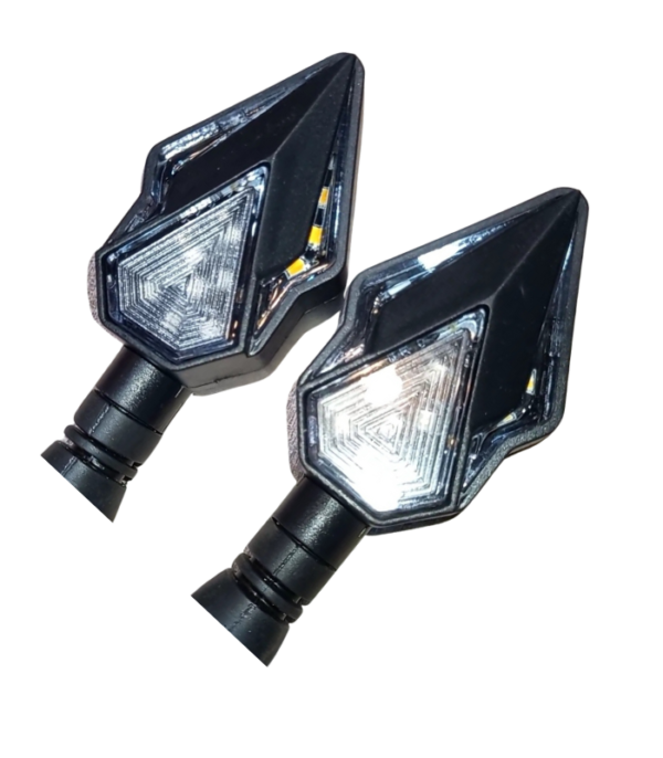 Motorcycle Indicators Running Style With DRL Universal 4Pec