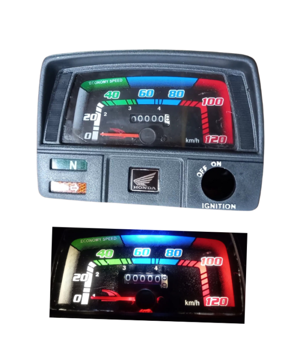 Motorcycle Meter For 70cc Glowing Needle And Led Logo