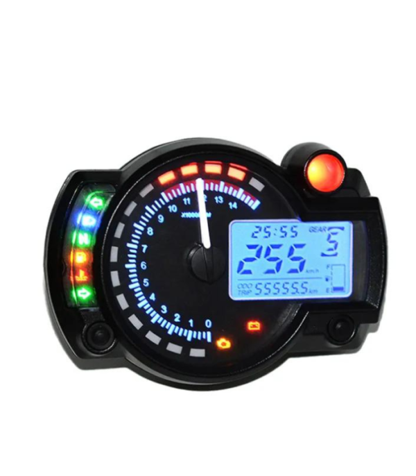 Universal Motorcycle LED Backlight Odometer Speedometer Digital Gauge Meter