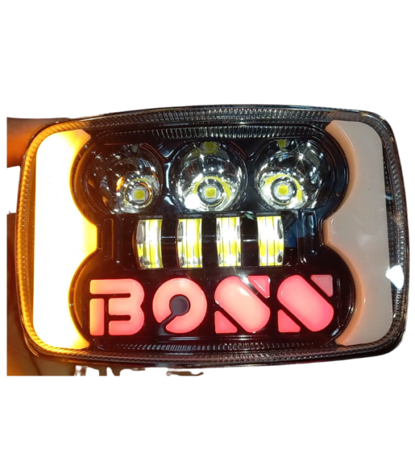 Boss LED Projector Headlights With Indicators For 125cc And 70cc bike - Image 2