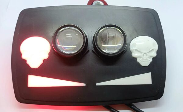 Bike 2 Lense Led Headlight In Two Colours For 70cc And 125cc Bike - Image 3