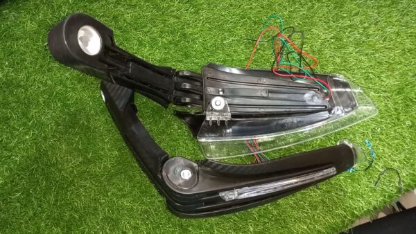 Universal Motorcycle Hand Guards ABS plastic LED Turn Signal With Drl - Image 3