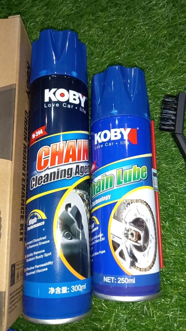 CHAIN MAINTENANCE KIT SET CHAIN LUBE CHAIN CLEAN KOBY - Image 2