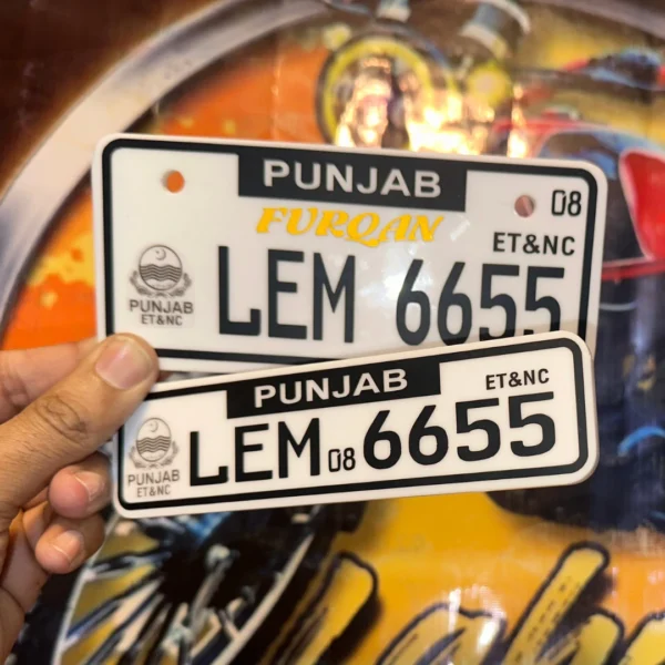 Premium 6mm Acrylic Custom Number Plate for Bikes