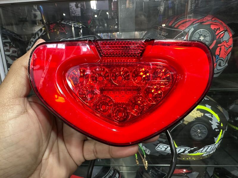 70cc Motorcycle LED Tail Light – Red Lens Brake & Running Light | Durable Waterproof Rear Lamp