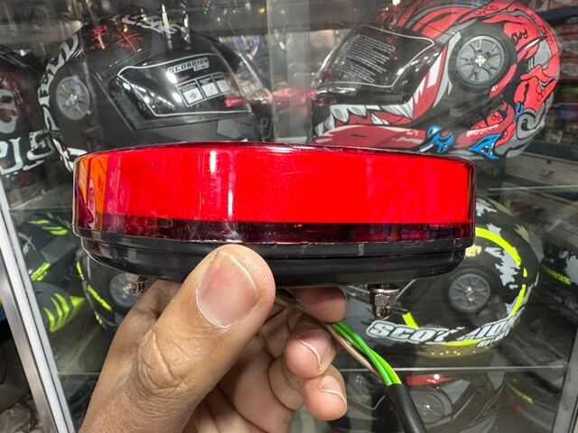 70cc Motorcycle LED Tail Light – Red Lens Brake & Running Light | Durable Waterproof Rear Lamp - Image 2