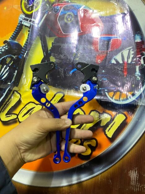 Blue CNC Motorcycle Handle Levers for CG125 – Brake & Clutch Pair