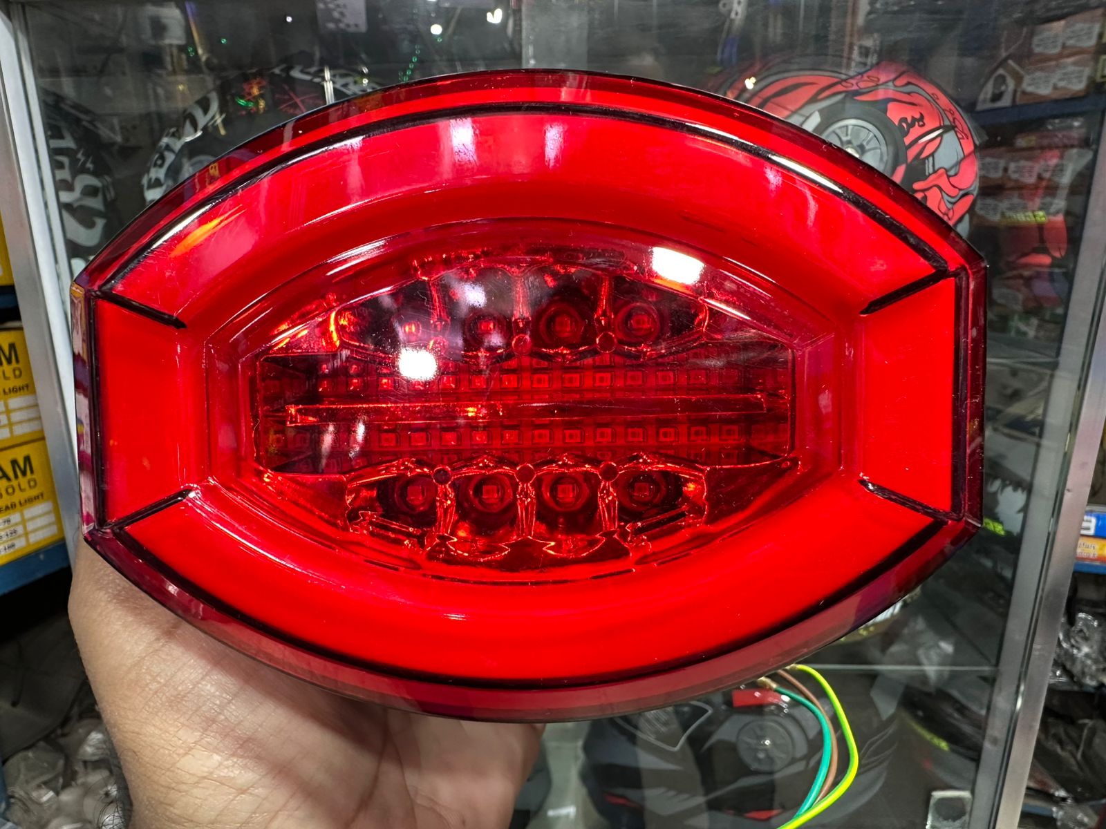 125cc LED Motorcycle Tail Light Red Lens Rear Brake Light for Bikes & Motorcycle