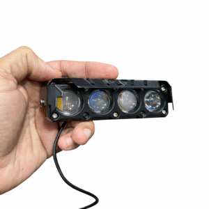 Universal 4 Lens LED Motorcycle Fog Light for 70cc & 125cc Bikes – Bright & Durable